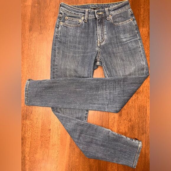 Saint Laurent Paris D05 Skinny Jeans Blue Denim Zip Ankle Italy Size 27 Women - Picture 9 of 14